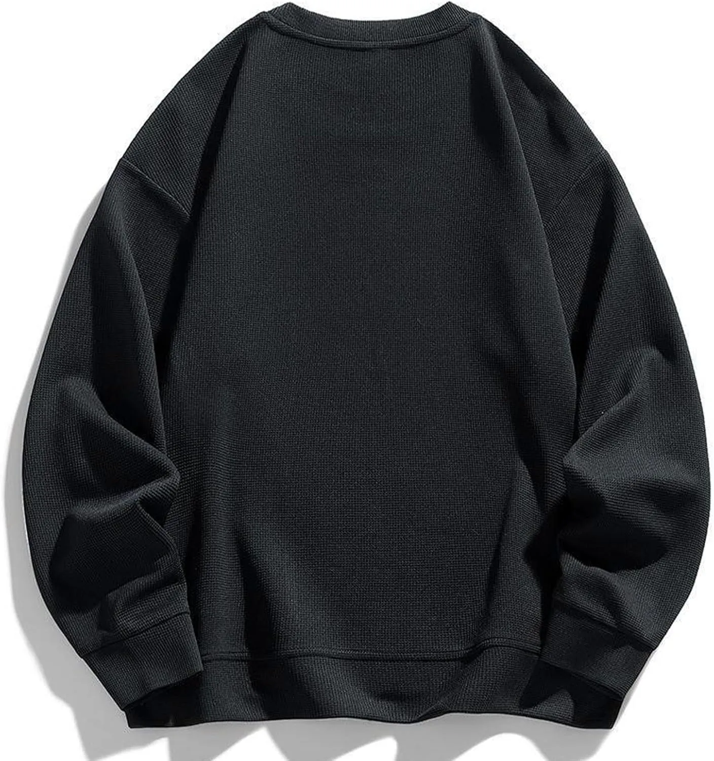Men Casual Soft Basic Crewneck Sweatshirt 2024 New Long Sleeve Pullover Tops Comfy Loose Fit Sports Shirts for Guys