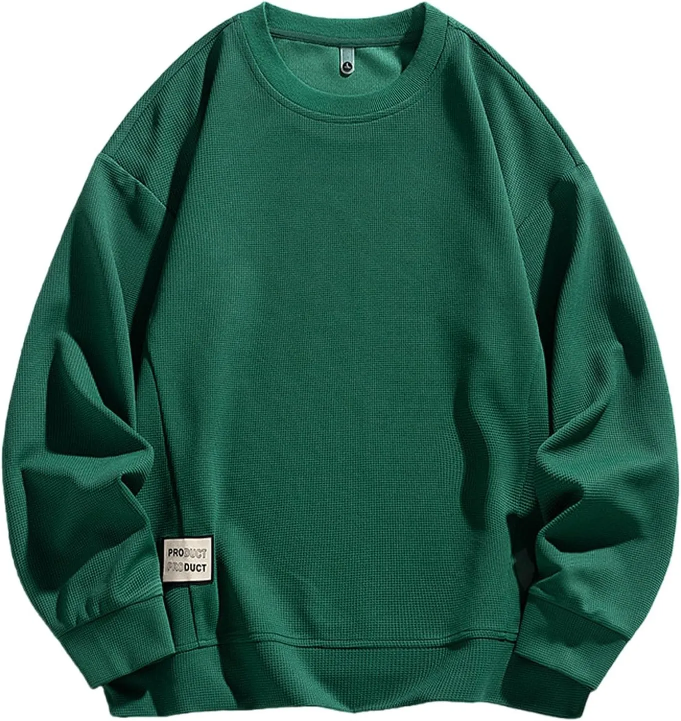 Men Casual Soft Basic Crewneck Sweatshirt 2024 New Long Sleeve Pullover Tops Comfy Loose Fit Sports Shirts for Guys