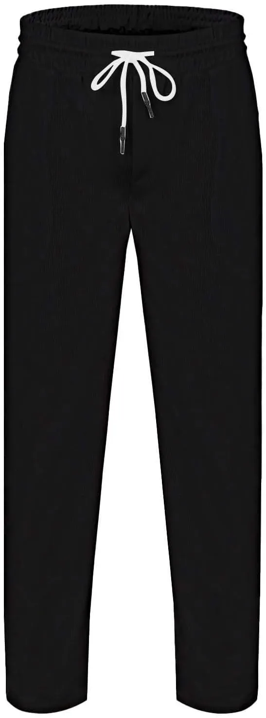 Mens 2 Pieces Corduroy Set Casual Short Sleeve Zip Up Polo Shirts and Pant Suits Beach Yoga Work Pants Outfits