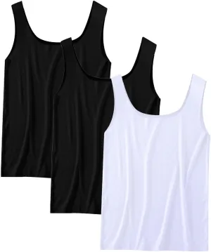 Men's 3 Pack Workout Tank Tops Quick Dry Muscle Sleeveless Shirt Bodybuilding Athletic Summer Running Tee Shirts