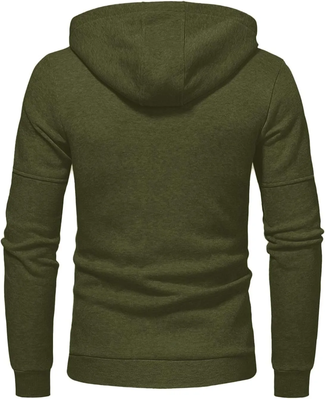 Mens' Autumn Winter Long Sleeve Zipper Hooded Sweatshirt Cardigan Tops Hoodies for Men with Zip Pockets Lightweight