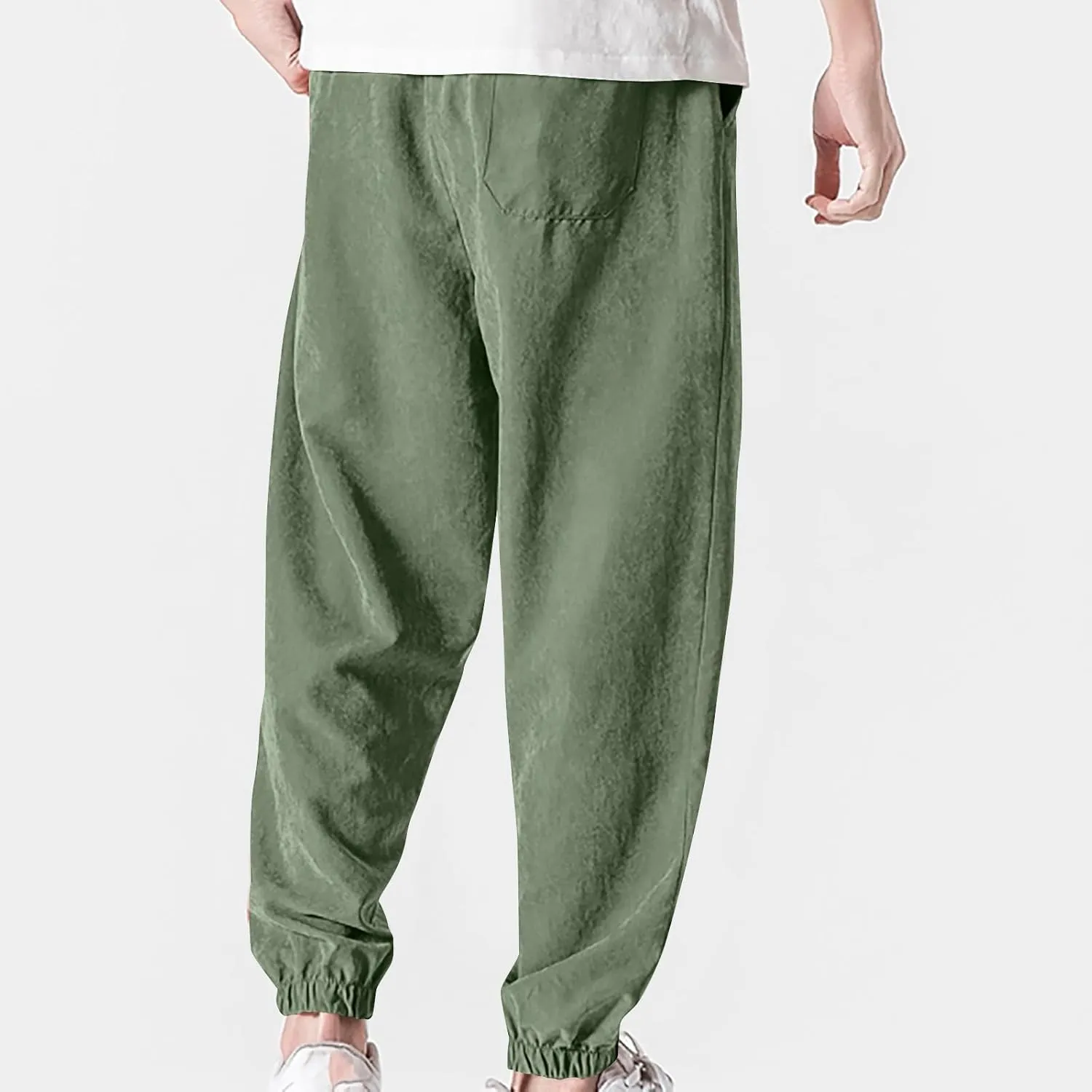 Mens Baggy Sweatpants Casual Relaxed Fit Baggy Pants Elastic Waist Drawstring Big and Tall Joggers Cargo Hiking Pants