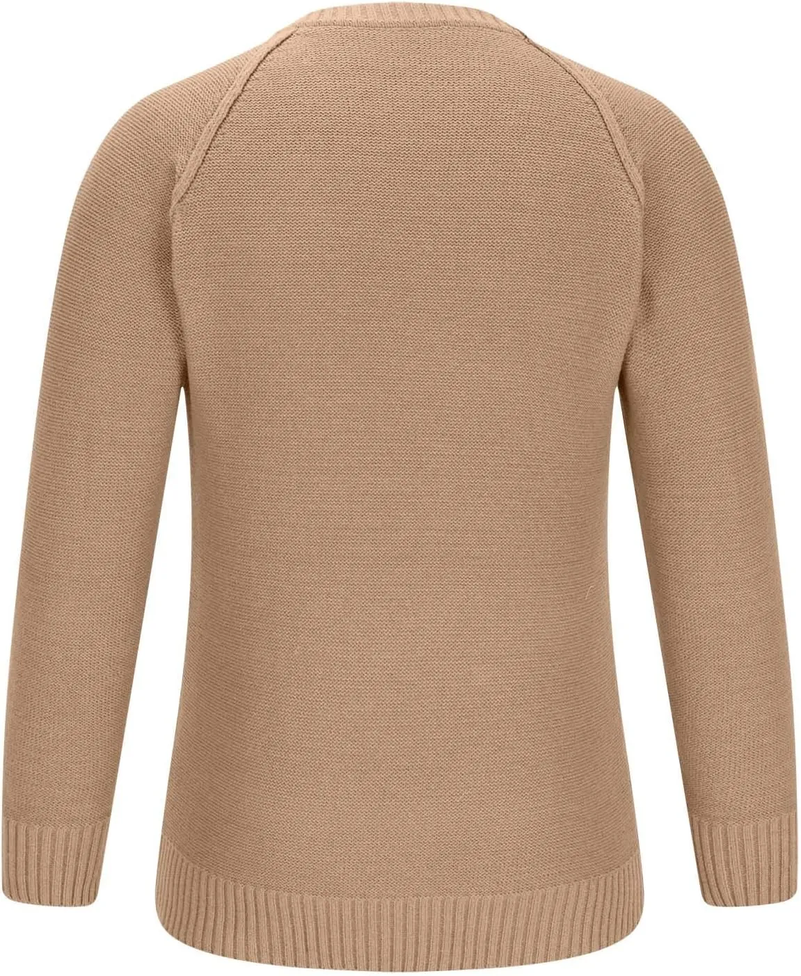 Men's Basic Lightweight Knitted Sweaters Cotton Soft Crewneck Fall Winter Sweatshirts Long Sleeve Slim Fit Pullovers