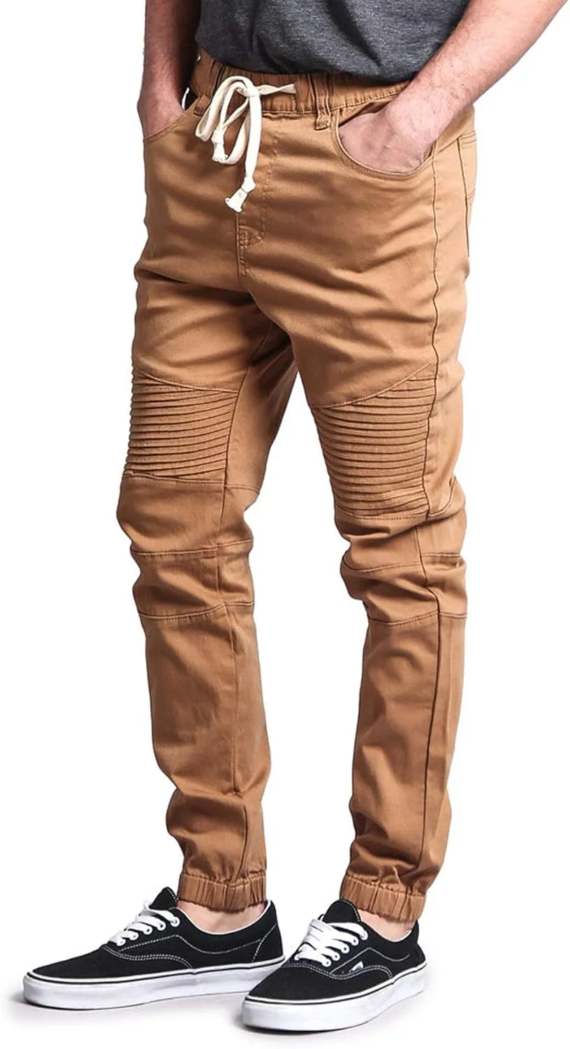 Men's Biker Twill Joggers Pants