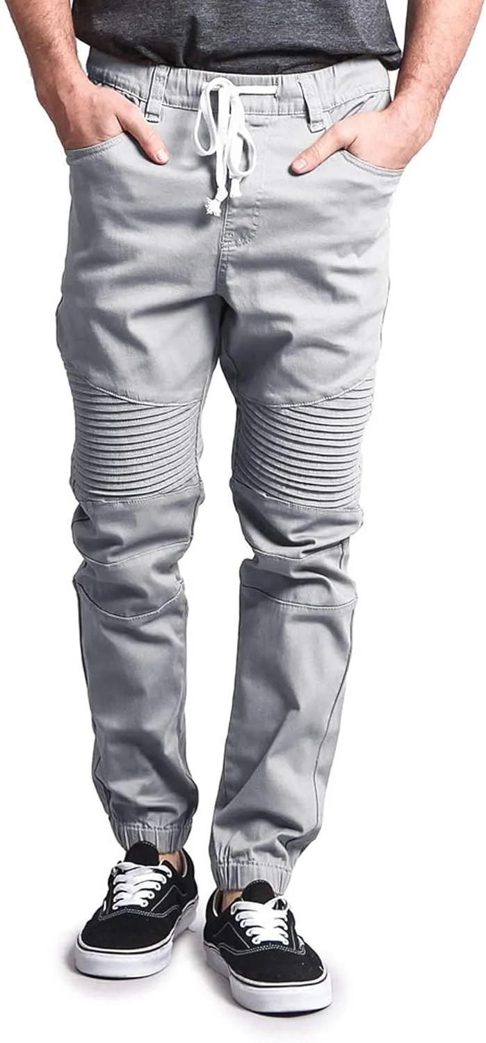 Men's Biker Twill Joggers Pants