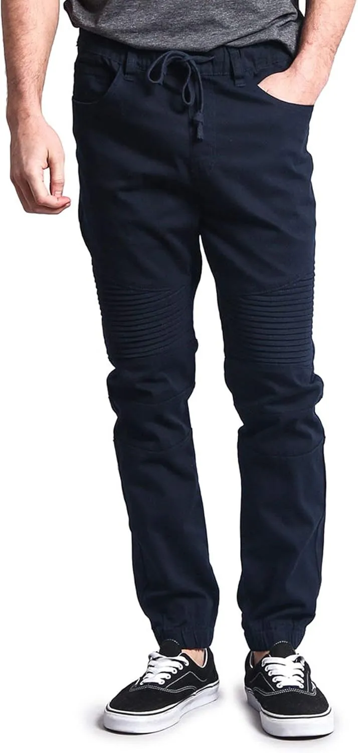 Men's Biker Twill Joggers Pants
