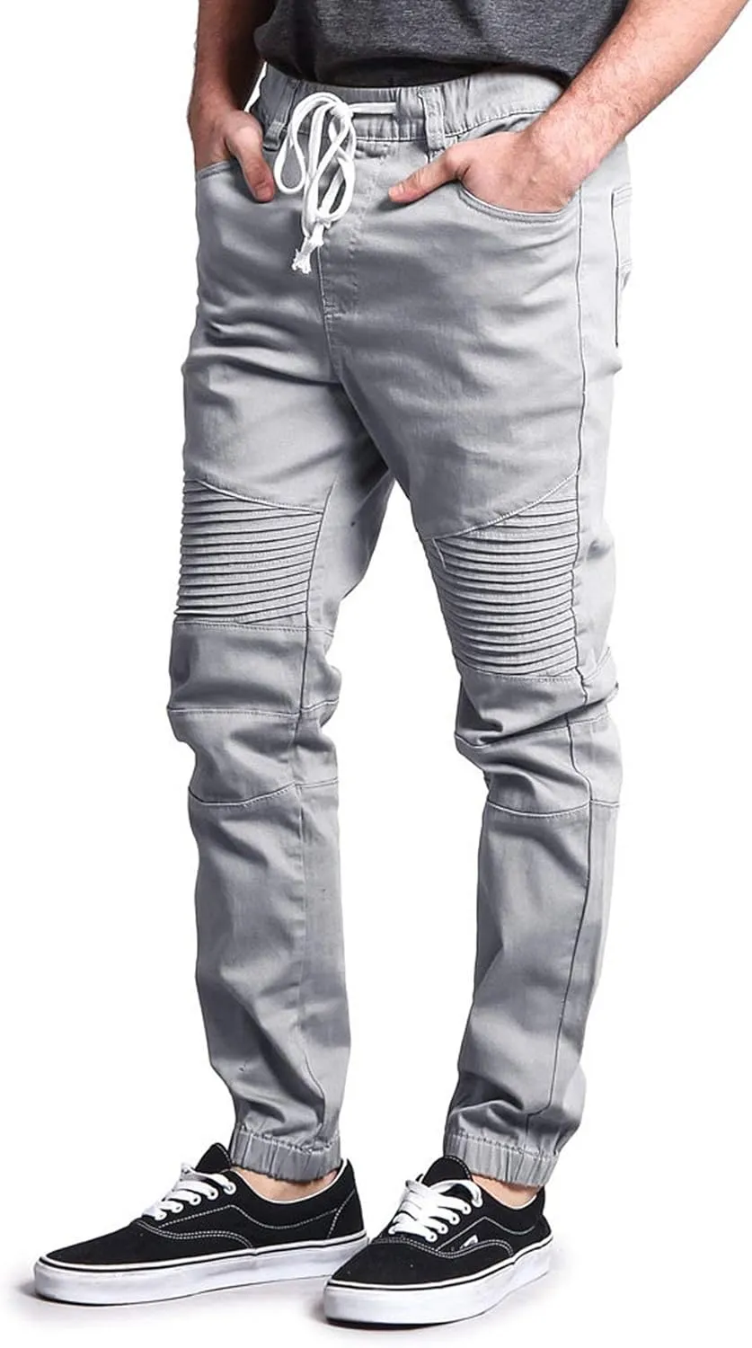 Men's Biker Twill Joggers Pants
