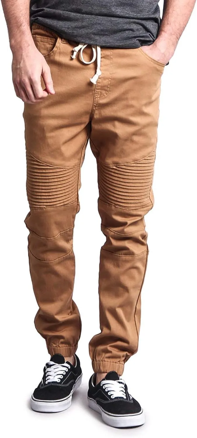 Men's Biker Twill Joggers Pants