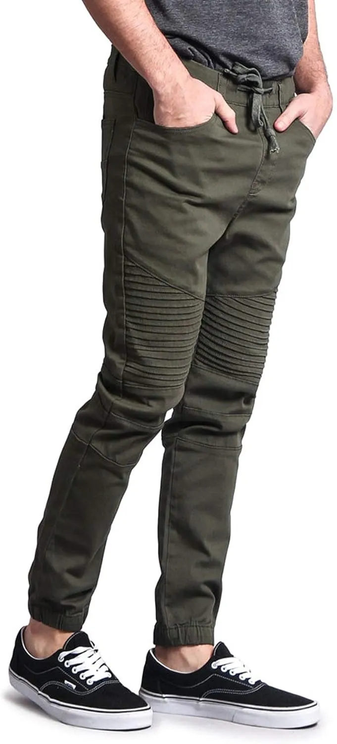 Men's Biker Twill Joggers Pants
