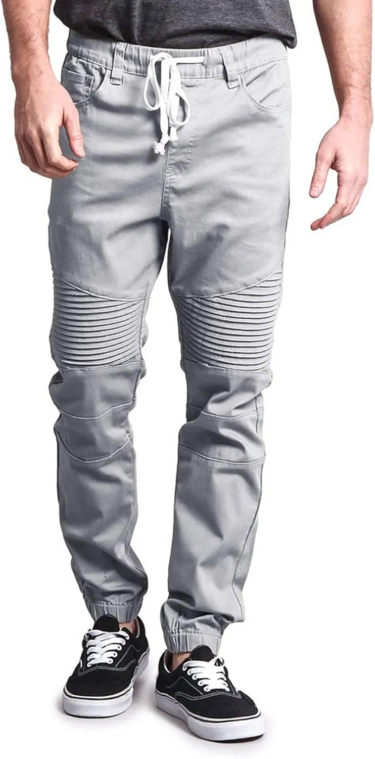 Men's Biker Twill Joggers Pants