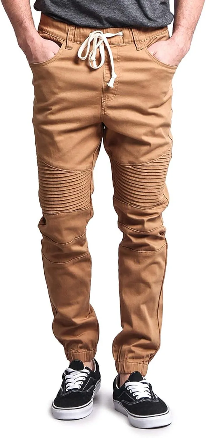 Men's Biker Twill Joggers Pants