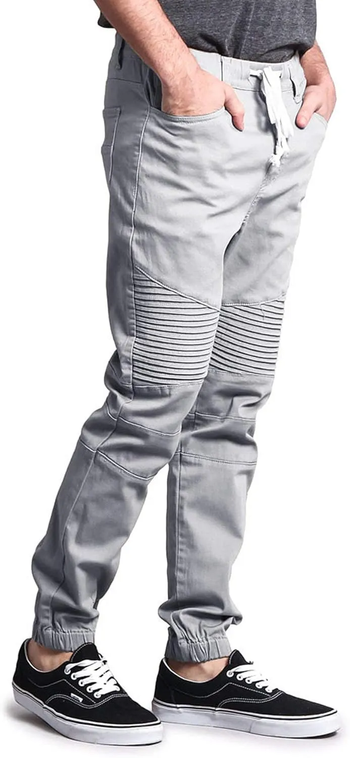 Men's Biker Twill Joggers Pants