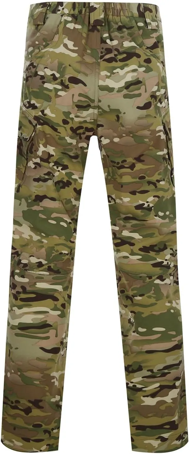 Mens Casual Cargo Pants Tactical Workout Sport Pants Multi-Pocket Straight Leg Trousers Running Joggers