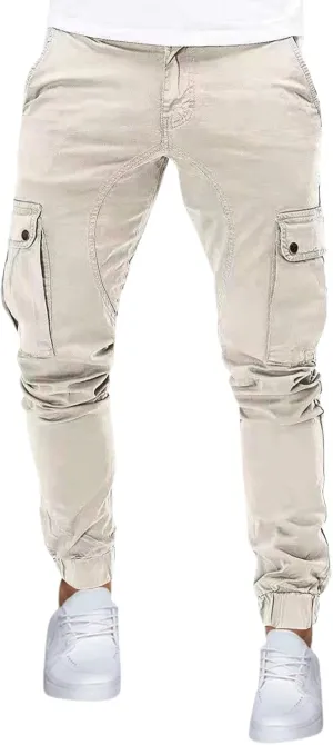 Mens Hiking Tactical Cargo Pants Outdoor Athletic Lightweight Army Work Outdoor Training Trousers with Pockets