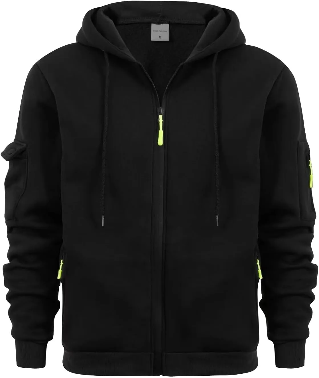 Mens Hoodies Mens Zip Up Hoodie Midweight Loose Casual Full Zip Sweatshirts Fashion Long Sleeve Jackets With Pocket