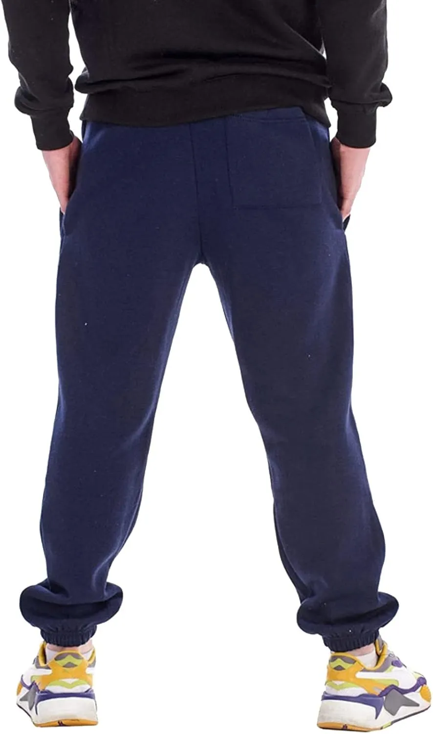 Men's Joggers Sweatpants Mens Heavyweight Cargo Sweatpants Stretch Elastic Waist Jogger Sport Pants Drawstring Sports