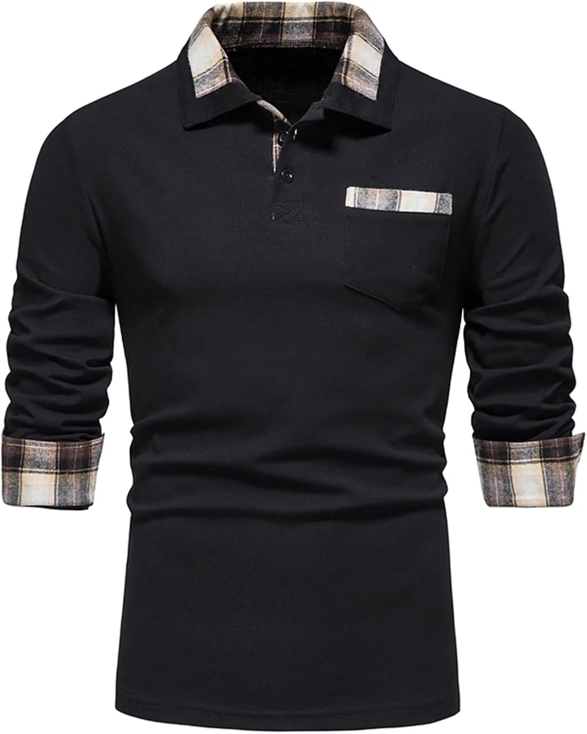 Men's Knitted Sweaters 1/4 Zip Cotton Sweater Pullover Polo Sweaters Stand Collar Fall Winter Warm Sweatshirts