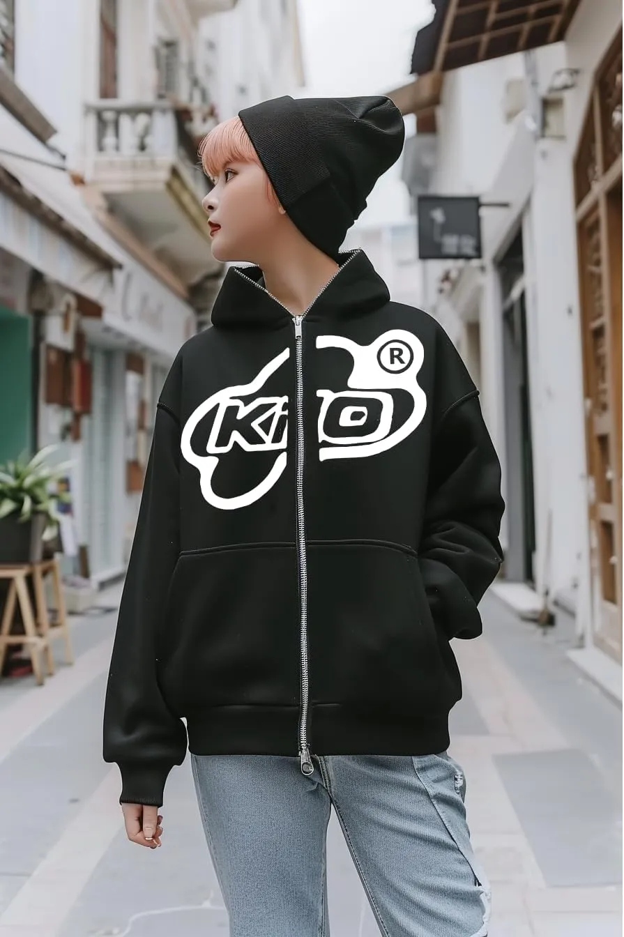 Mens Letter Printed Hoodies Harajuku High Street Hooded Sweatshirts Zip Y2K Graphic hoodies