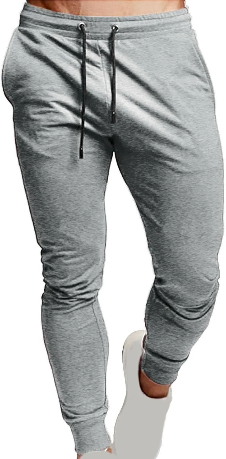 Men's Pants Men's Hiphop Pants Comfy Solid Color Lace-Up Track Cuff Workout Pants with Open Bottom Running