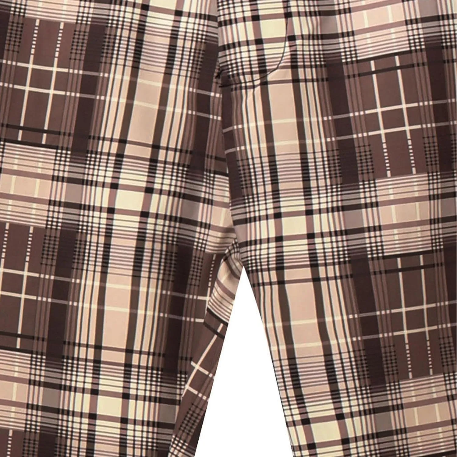 Mens Plaid Pants Skinny Dress Pants Slim Fit Business Slacks Casual Work Pants Comfy Suit Pants Comfy Golf Trousers