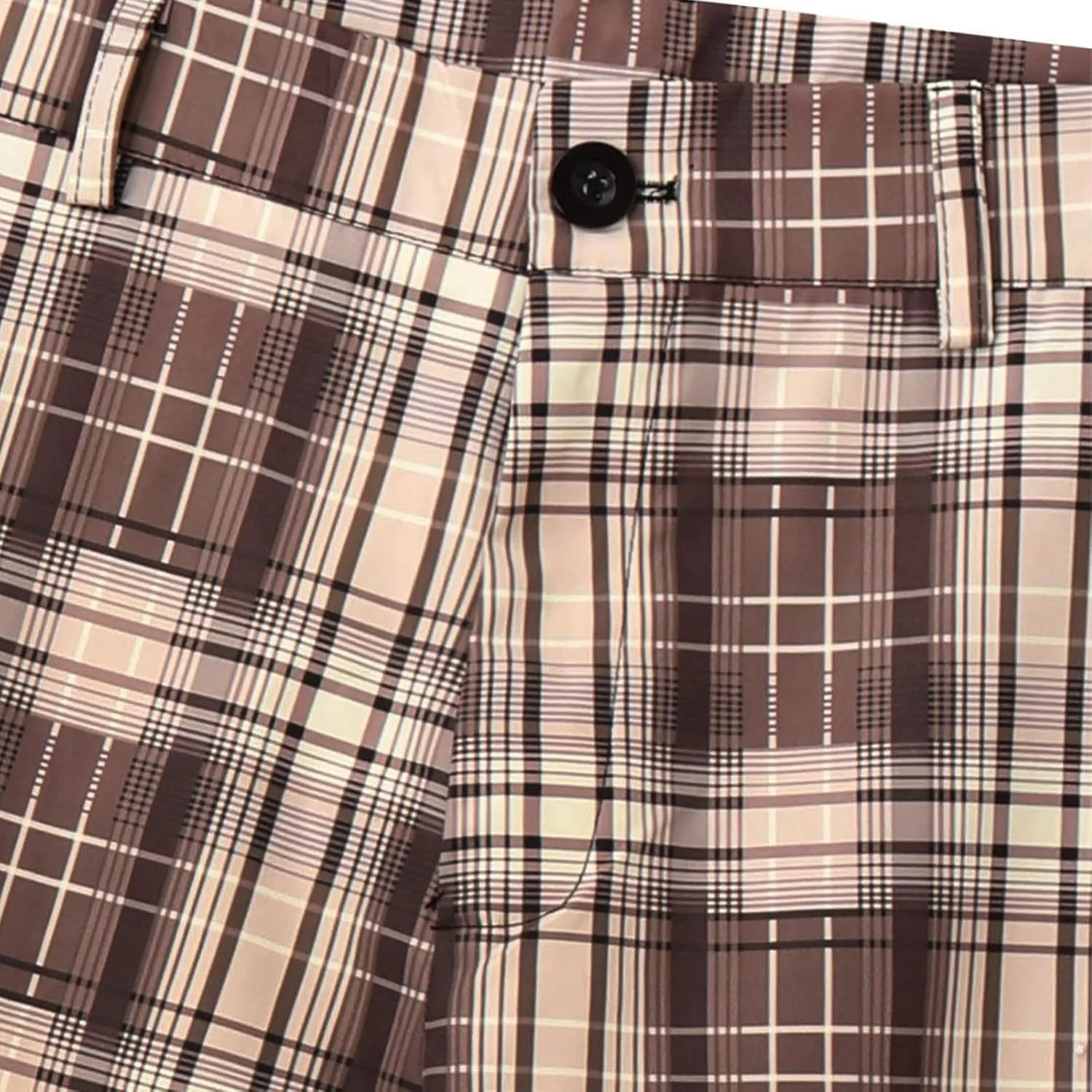 Mens Plaid Pants Skinny Dress Pants Slim Fit Business Slacks Casual Work Pants Comfy Suit Pants Comfy Golf Trousers