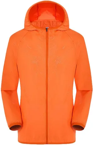 Mens Rain Coat Softshell Lightweight Waterproof Jacket Windproof Rain Hooded Jackets for Men Hiking Cycling Travel