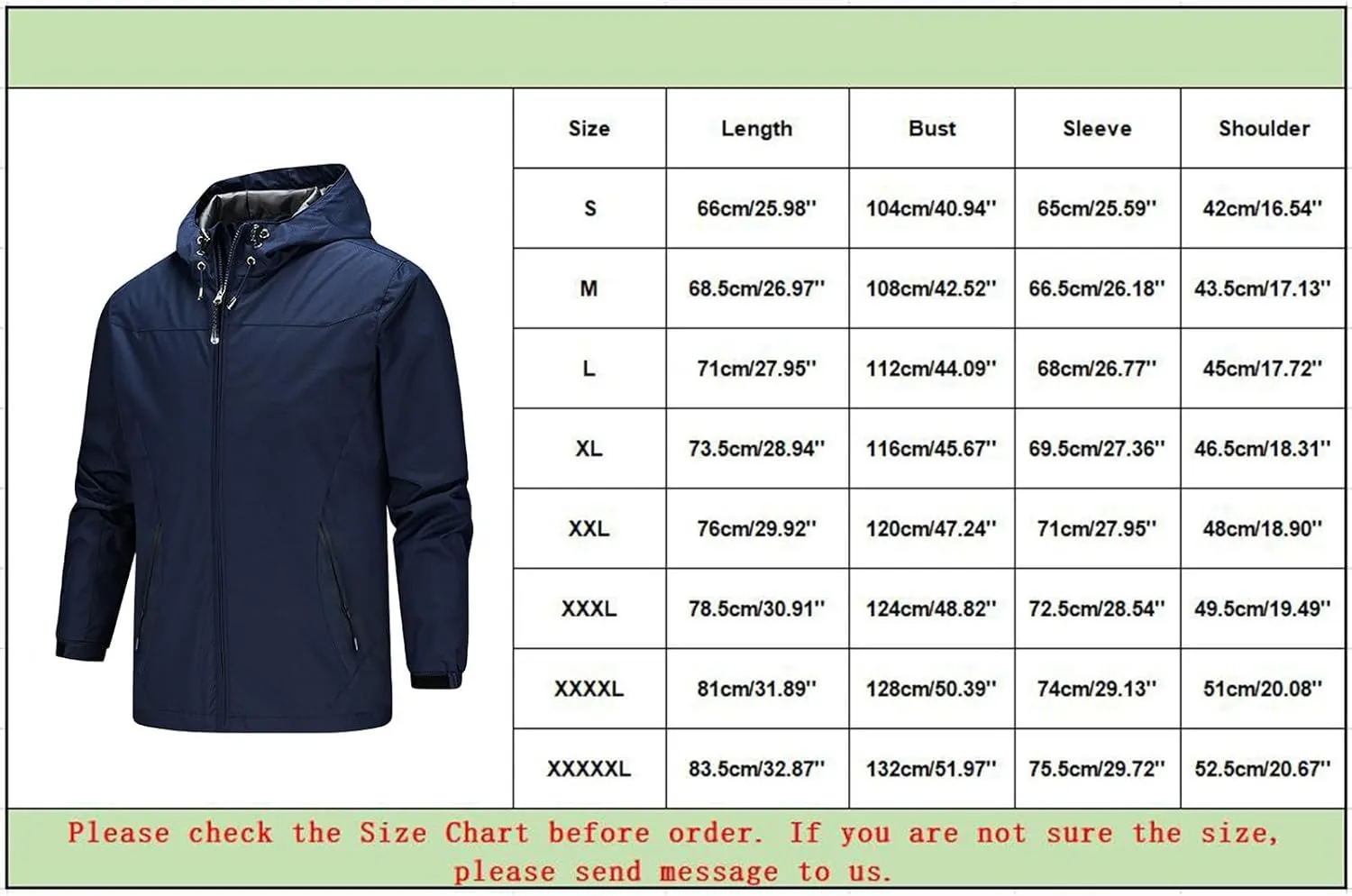 Men's Rain Jacket Soft Shell Waterproof Lightweight Packable Rain Shell Raincoat with Hood for Golf Hiking Travel