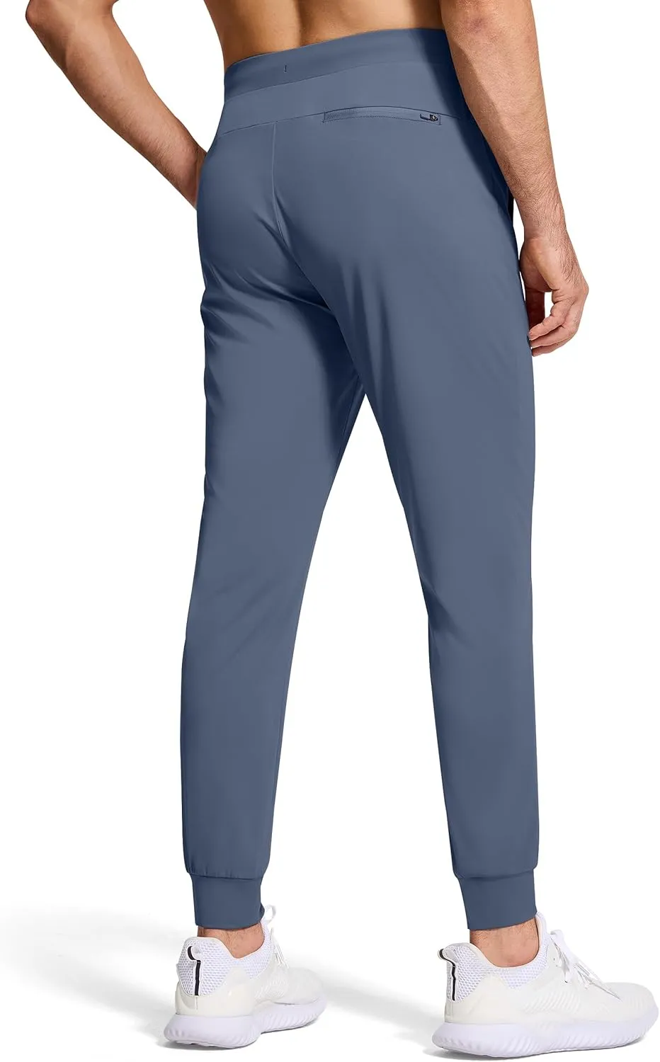 Mens Running Joggers Pants with 3 Pockets Slim Fit Stretch Drawstring Sweatpants for Athletic Traning Track Workout