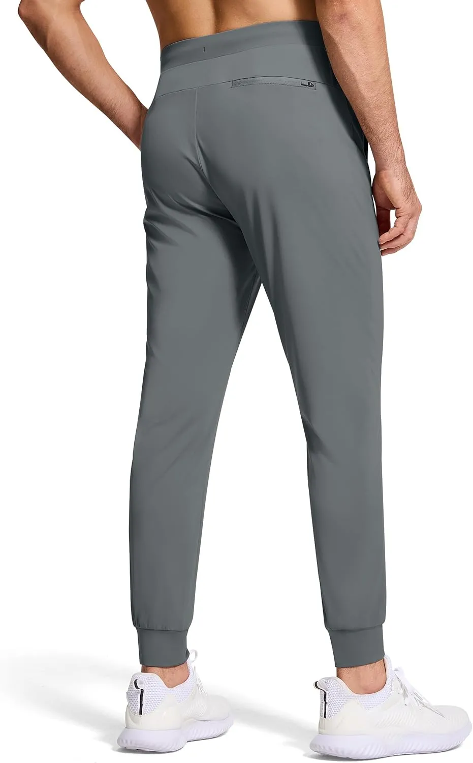 Mens Running Joggers Pants with 3 Pockets Slim Fit Stretch Drawstring Sweatpants for Athletic Traning Track Workout