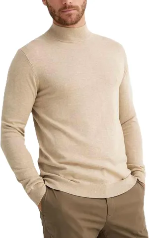 Men's Slim Fit Mock Turtleneck Pullover Sweater Casual Basic Knitted Thermal Sweaters