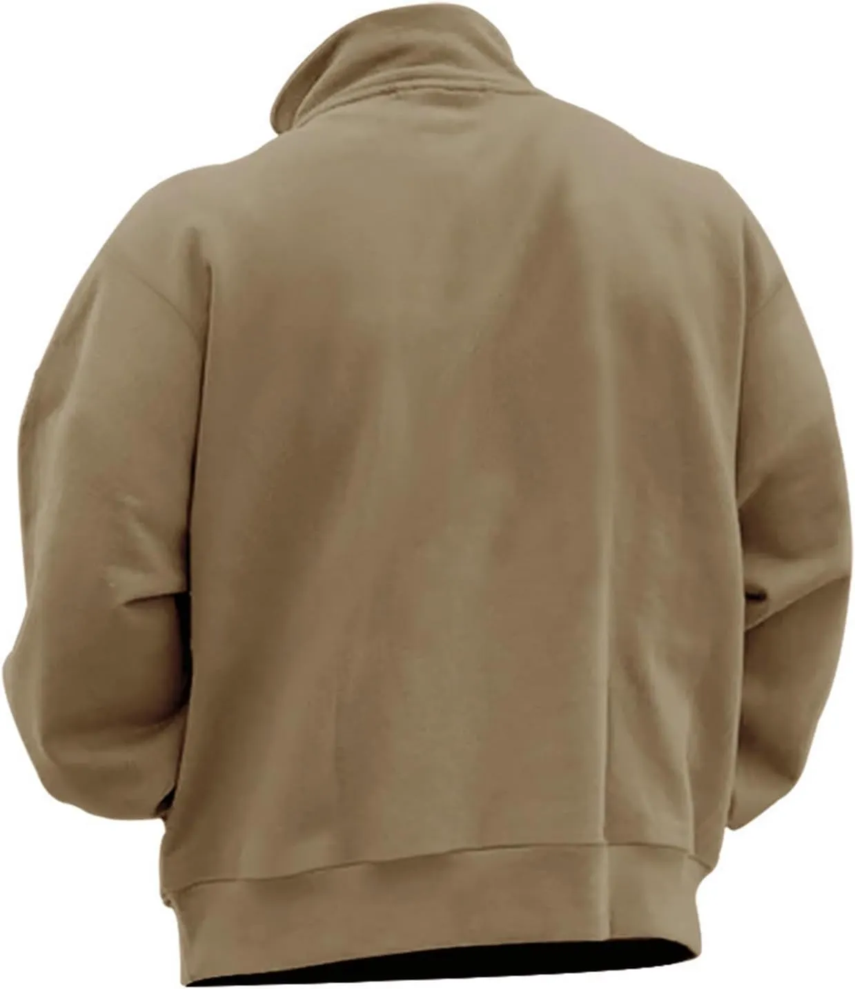 Mens Sweatshirt Heavyweight Fleece Long Sleeve Half Zip Long Sleeve Texture Long Sleeve Casual Pullover Navy Hoodie