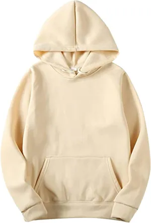 Mens Sweatshirts Hoodies Autumn And Winter Leisure Hooded Sweater Solid Color Sweater Soft Top Blouse Men'S Fashion