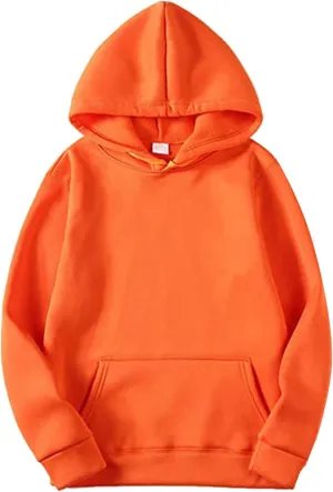Mens Sweatshirts Hoodies Autumn And Winter Leisure Hooded Sweater Solid Color Sweater Soft Top Blouse Men'S Fashion