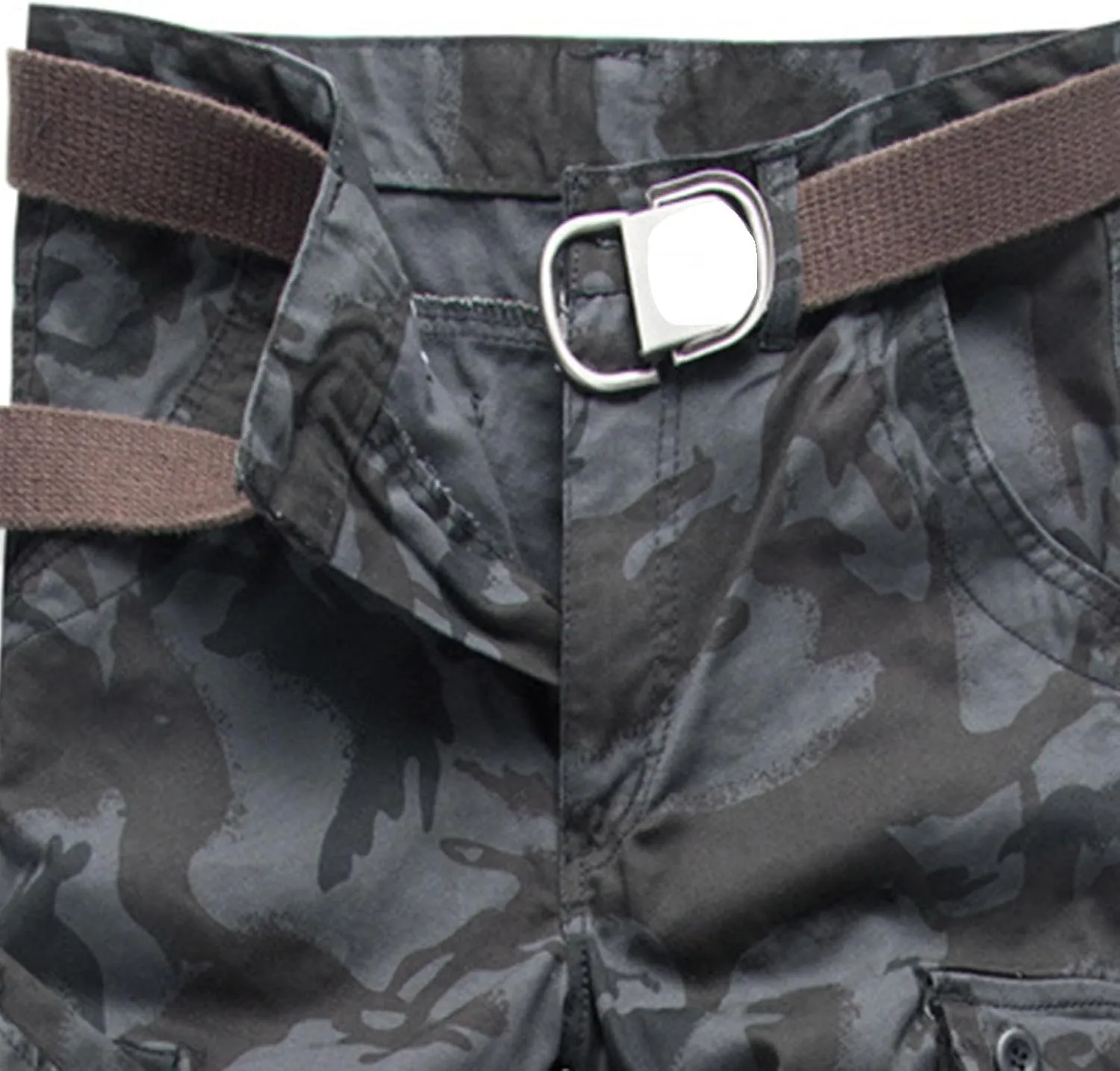Mens Tactiacl Hiking Work Pants Straight Leg Lightweight Athletic Fit Cargo Trousers Outdoor Pants with Multi Pockets
