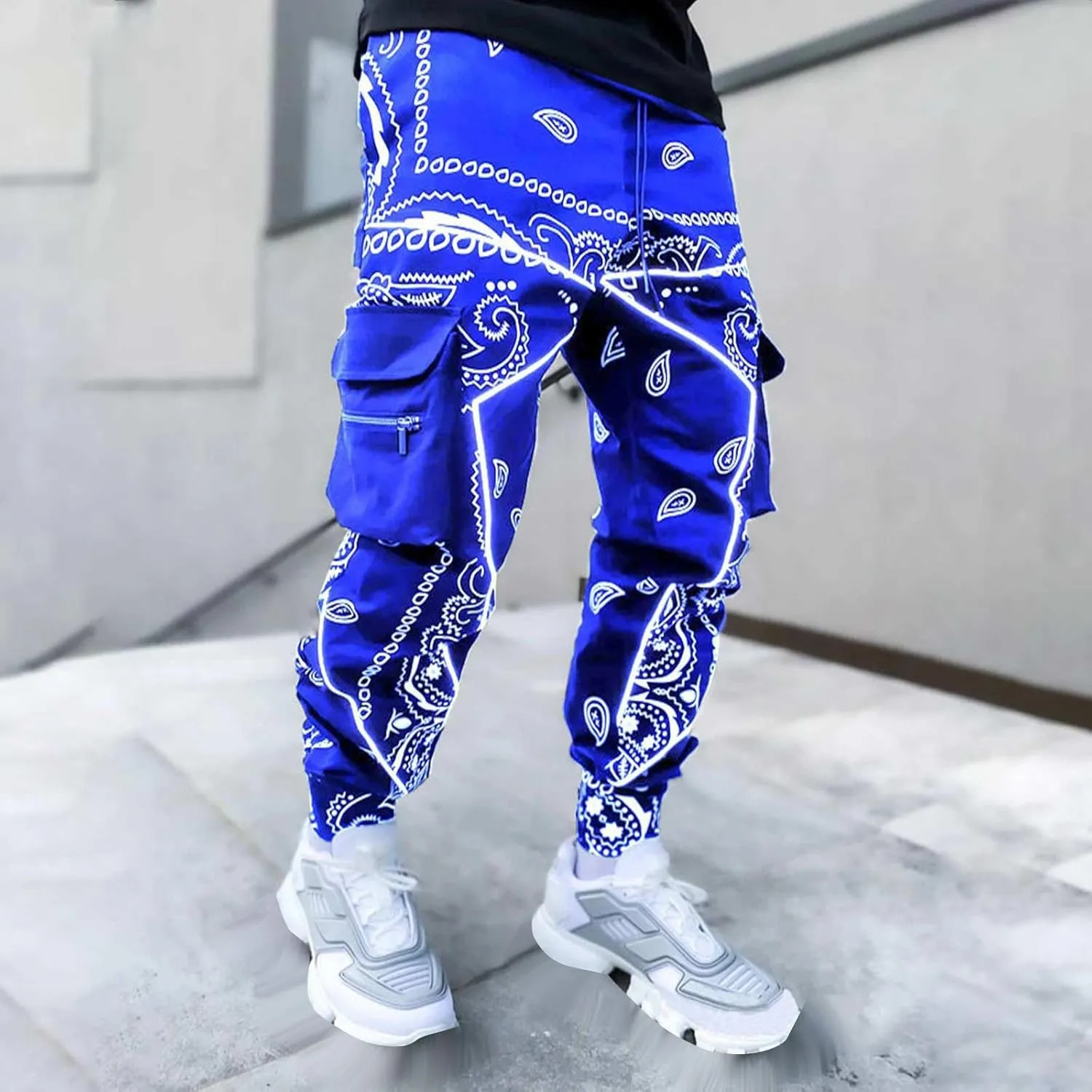 Men's Water Resistant Pants Cotton Pocket Multi Color Large Sanitary Casual Hiking Pants Lightweight Sweatpants