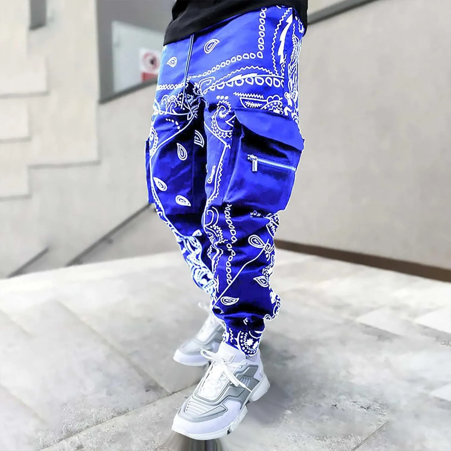 Men's Water Resistant Pants Cotton Pocket Multi Color Large Sanitary Casual Hiking Pants Lightweight Sweatpants