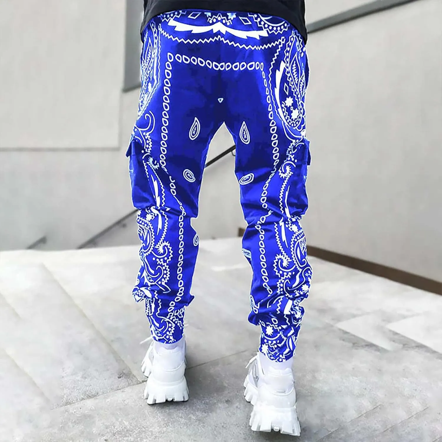 Men's Water Resistant Pants Cotton Pocket Multi Color Large Sanitary Casual Hiking Pants Lightweight Sweatpants