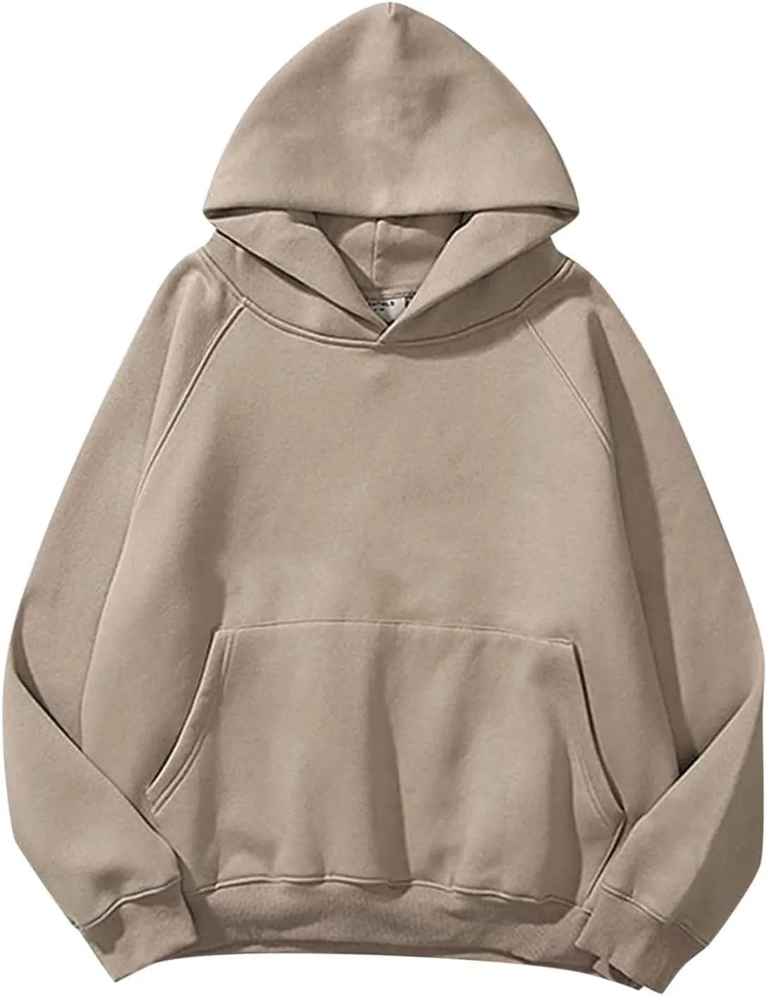 Oversized Hoodies for Women and Men Couples Fleece Basic Solid Hooded Sweatshirt Pullover Jackets