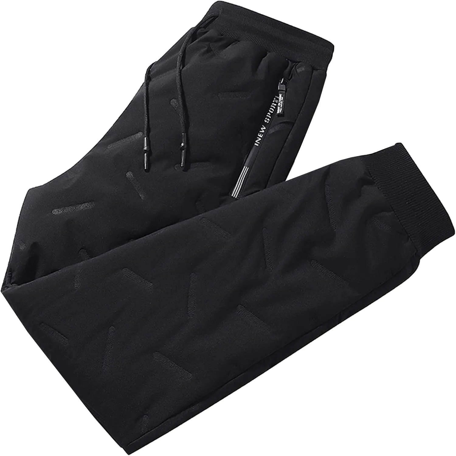 PEHMEA Men's Warm Sherpa Fleece Lined Sweatpants Winter Active Running Joggers Pants