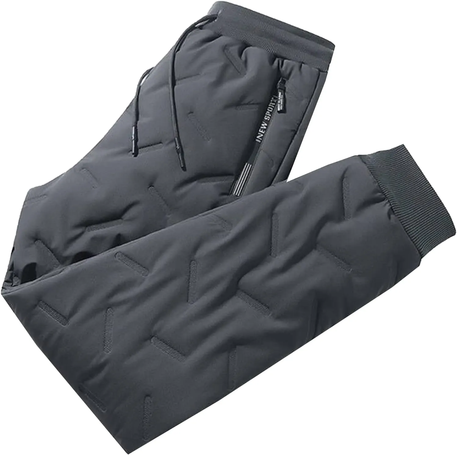 PEHMEA Men's Warm Sherpa Fleece Lined Sweatpants Winter Active Running Joggers Pants