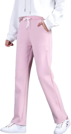 PEHMEA Women's Casual Warm Fleece Lined Sweatpants Active Running Joggers Pants