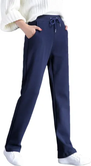 PEHMEA Women's Casual Warm Fleece Lined Sweatpants Active Running Joggers Pants