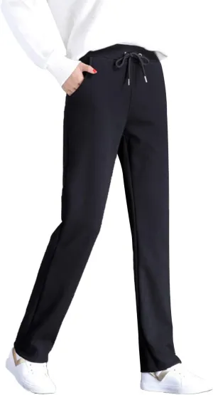 PEHMEA Women's Casual Warm Fleece Lined Sweatpants Active Running Joggers Pants
