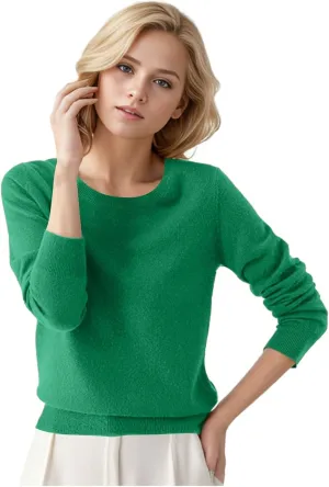Pullover Sweaters for Women, Wool Base Layer Sweaters Cotton Soft Pullover Tops Crew Neck Lightweight Sweaters