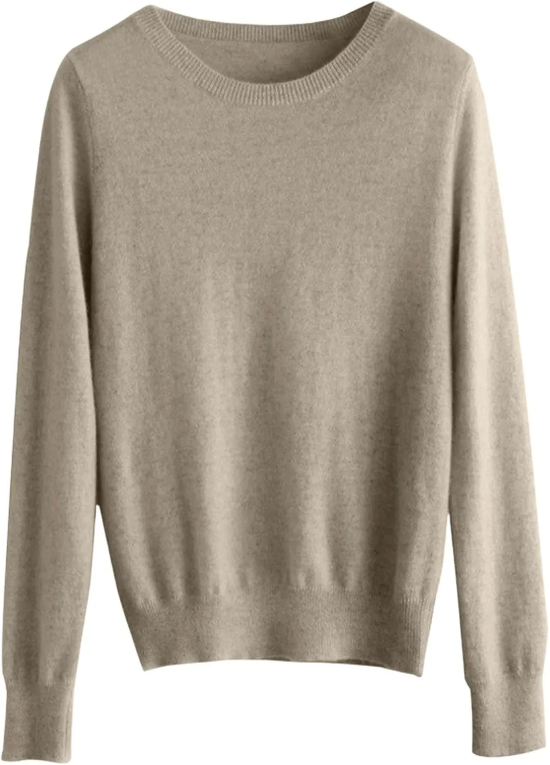 Pullover Sweaters for Women, Wool Base Layer Sweaters Cotton Soft Pullover Tops Crew Neck Lightweight Sweaters