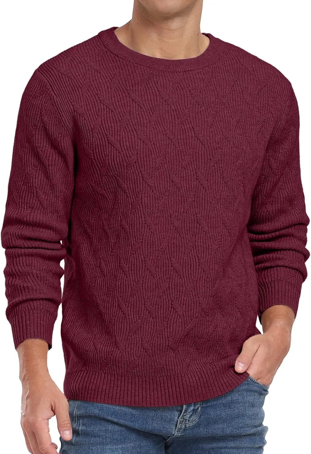 Sailwind Men's Crewneck Pullover Sweater Lightweight Casual Knitted Sweaters