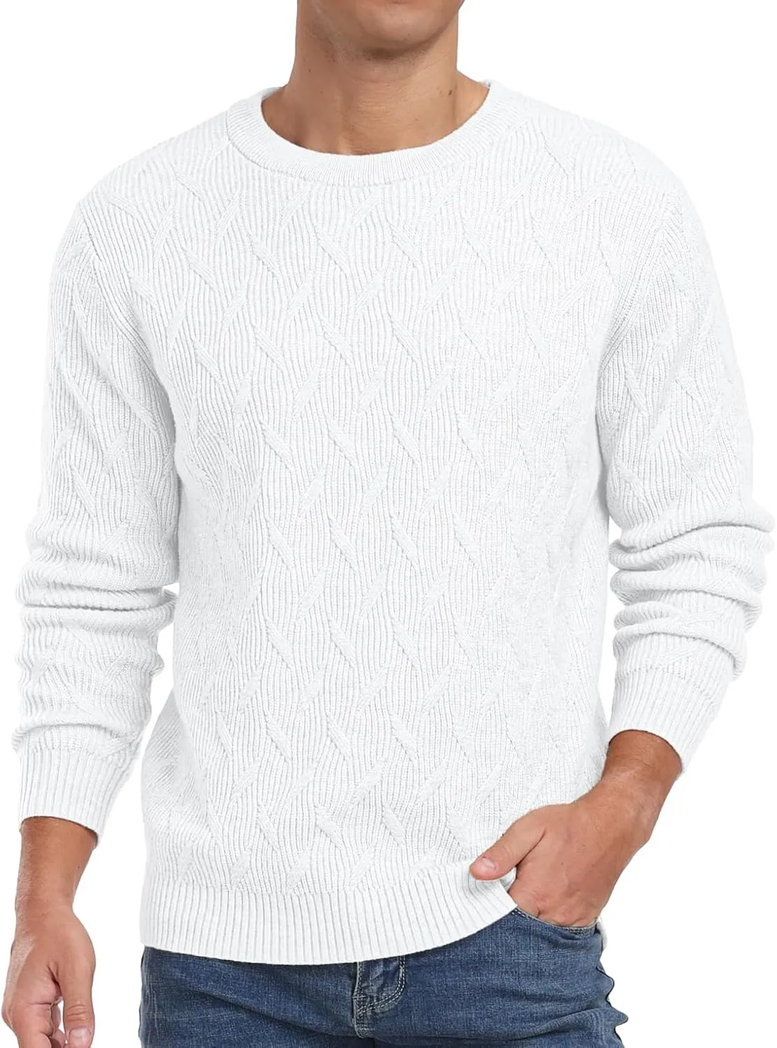 Sailwind Men's Crewneck Pullover Sweater Lightweight Casual Knitted Sweaters