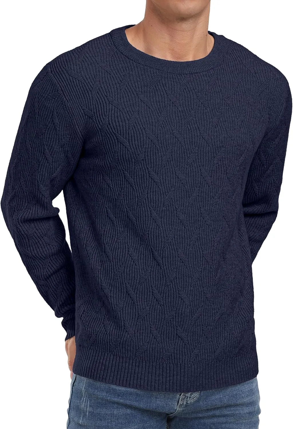 Sailwind Men's Crewneck Pullover Sweater Lightweight Casual Knitted Sweaters