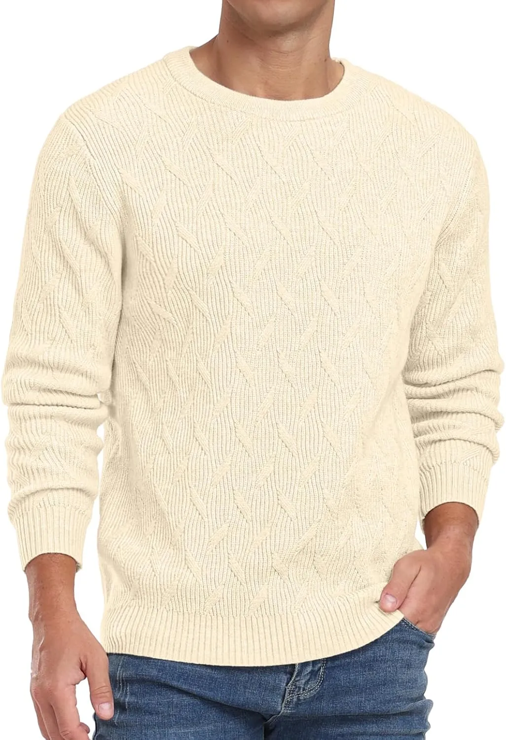Sailwind Men's Crewneck Pullover Sweater Lightweight Casual Knitted Sweaters