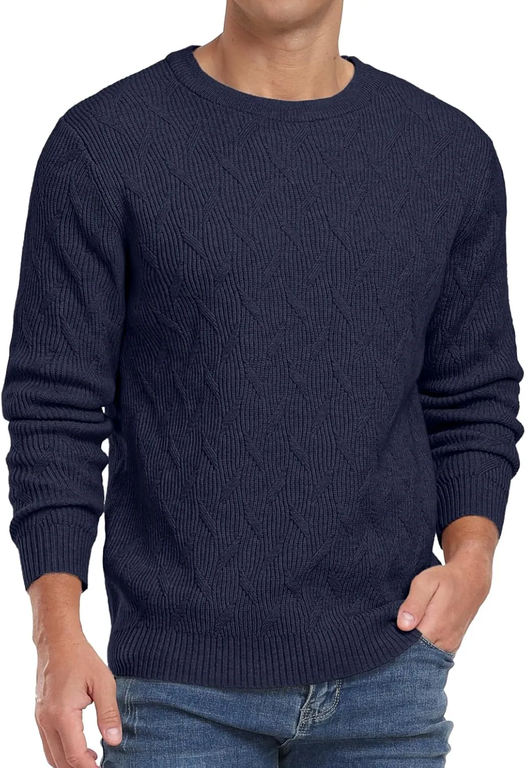 Sailwind Men's Crewneck Pullover Sweater Lightweight Casual Knitted Sweaters